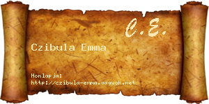 Czibula Emma névjegykártya